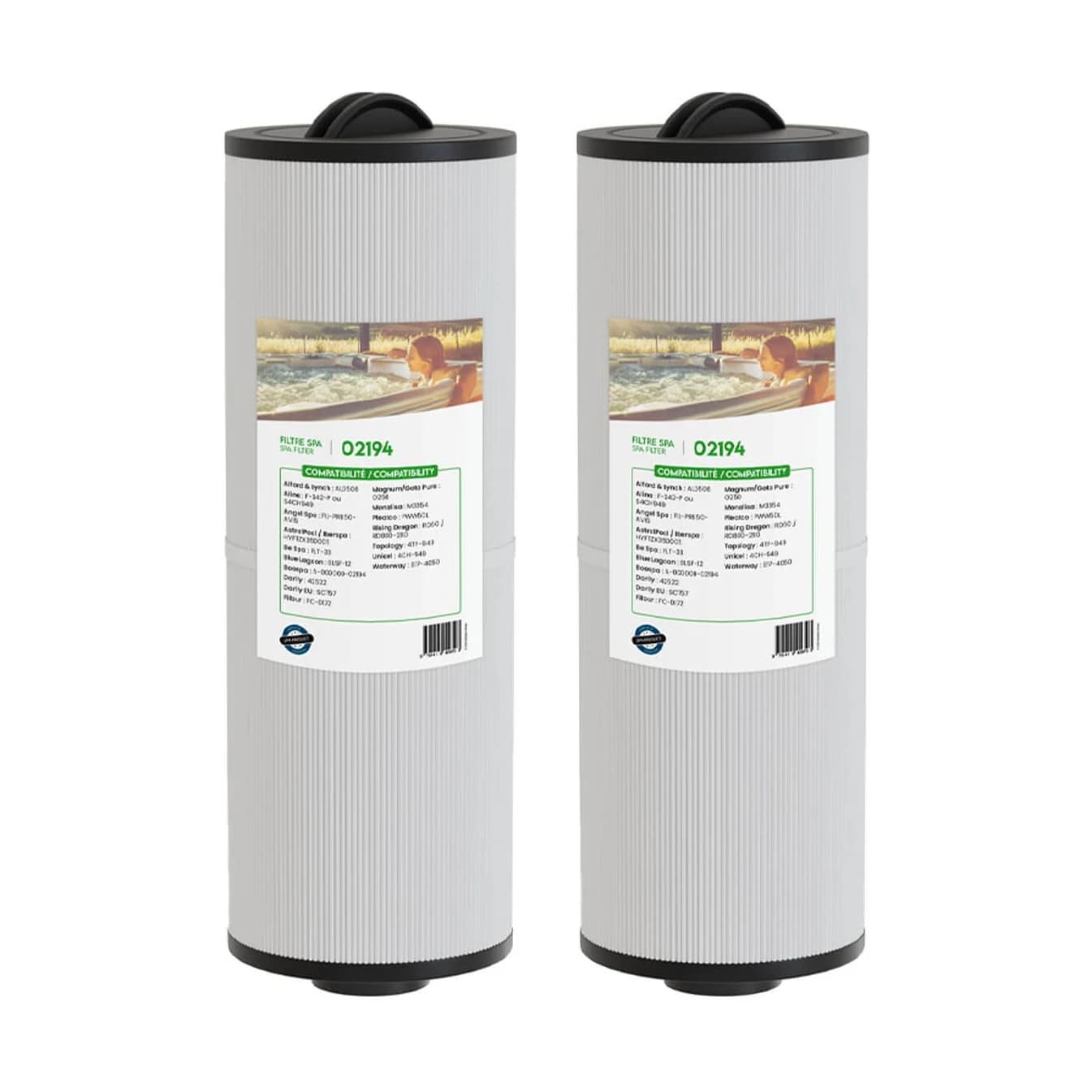 Lot de 2 filtres de spa 40508 / 4CH-949 / RD800-2110 / PWW50L
